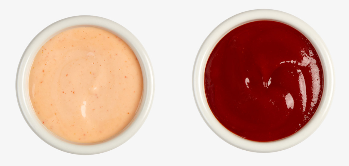 Using our sriracha sauce mixed with one or two simple ingredients can create a unique signature sauce.