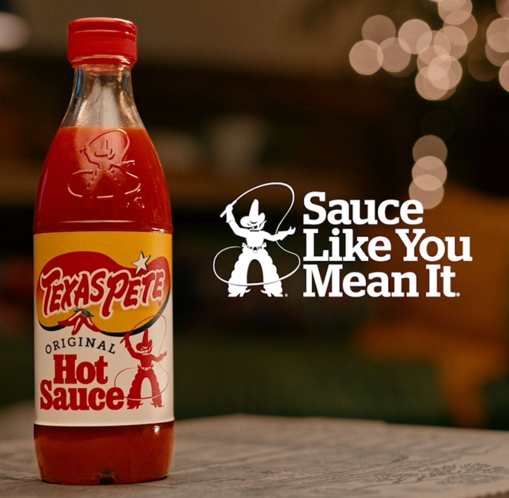 Texas Pete® Original Hot Sauce is an iconic flavor booster for restaurant tables.
