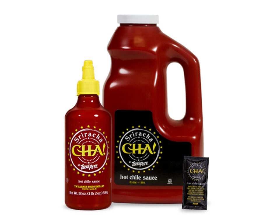 From gallons to bottles or packets, CHA! by Texas Pete® Sriracha Sauce offers versatile options and exceptional flavor.