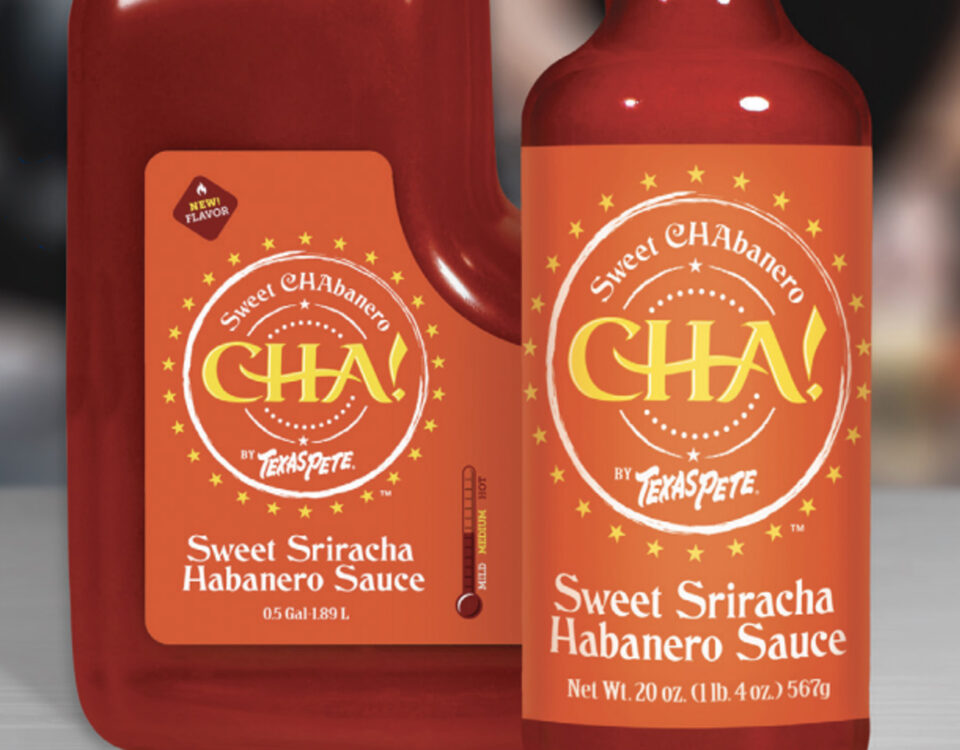 New Sweet CHAbanero Sriracha Sauce by Texas Pete®.