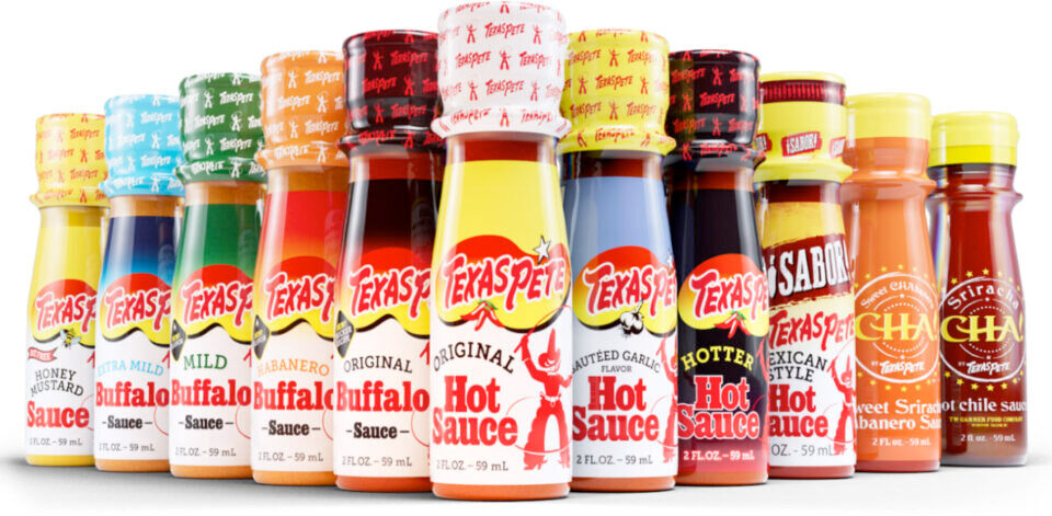 Texas Pete 2oz Mini Bottles Sample Kit