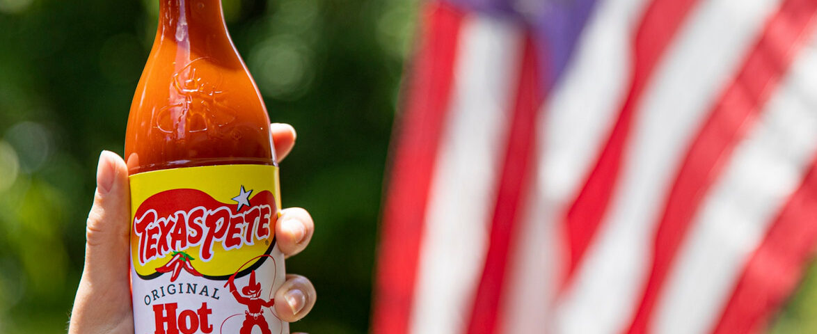 Texas Pete Original Hot Sauce and the American Flag